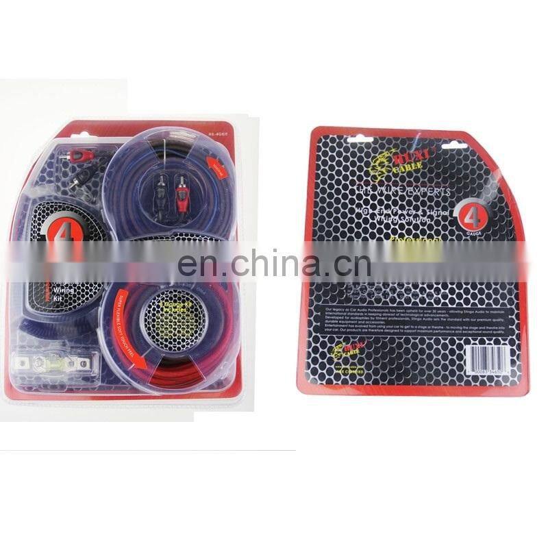 OFC Amp Wiring Kit 4 Gauge Perfect for Car Audio Amplifier Installation 2 Channel