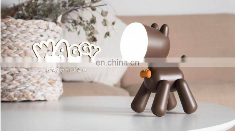 Gift USB Rechargeable Moveable Body Switch Control Cute Image 2 Modes Brightness Children Puppy night Light