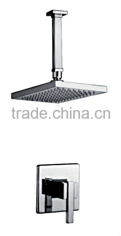 Modern Design Wall Mounted Bathroom Shower Brass Hidden Shower Set