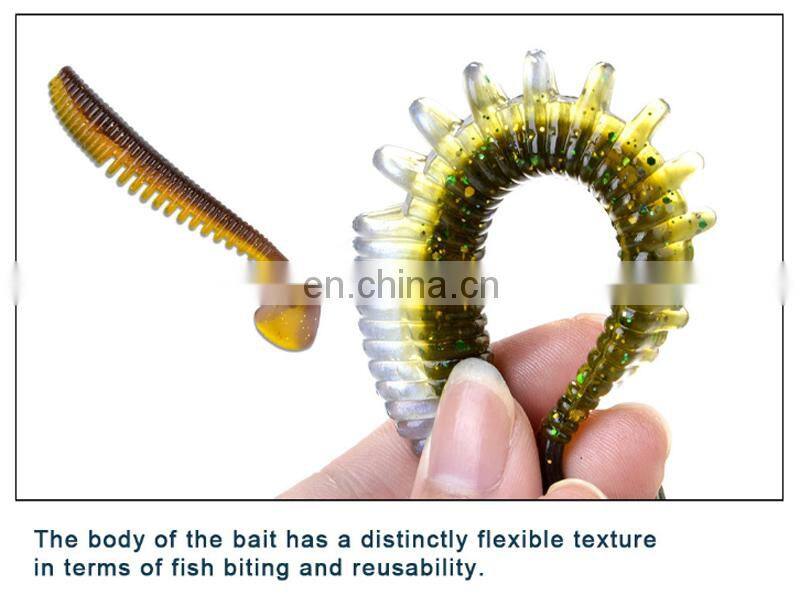 25 Colors 75mm 100mm 125mm Two-color Matching Special Flavor With Fragrant Soft Fishing Lures Larval Bass Soft Bait