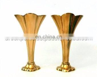 hammered aluminium flower pots