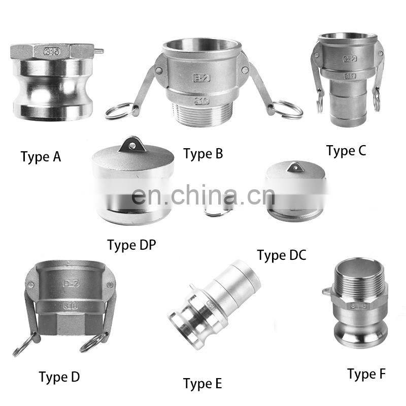 High pressure Fitting Stainless Steel/Aluminum Camlock Coupling