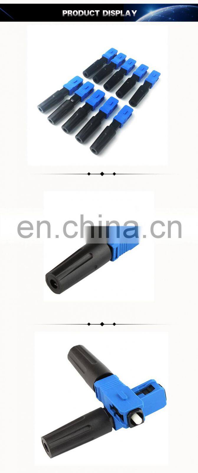 55mm 60mm waterproof FTTH Optical Fiber Quick Connector Single Mode Fiber Optic SC APC UPC Fast Connector