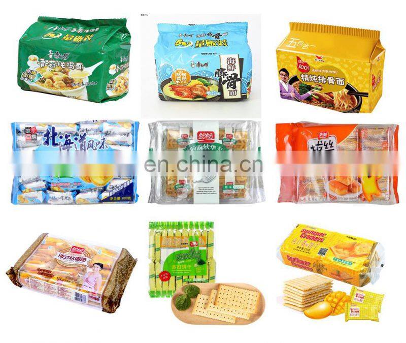 Automatic Fried Instant Noodle Cakes Horizontal Flow Pillow Pack Packaging Machinery Multipack Packing Machine Sealing Machines