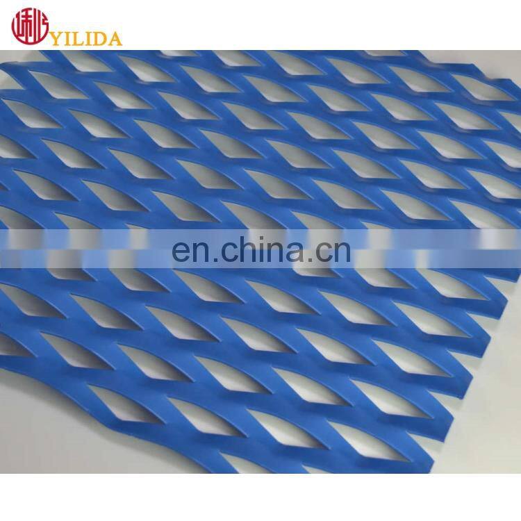 Decorative aluminum expanded metal mesh panels