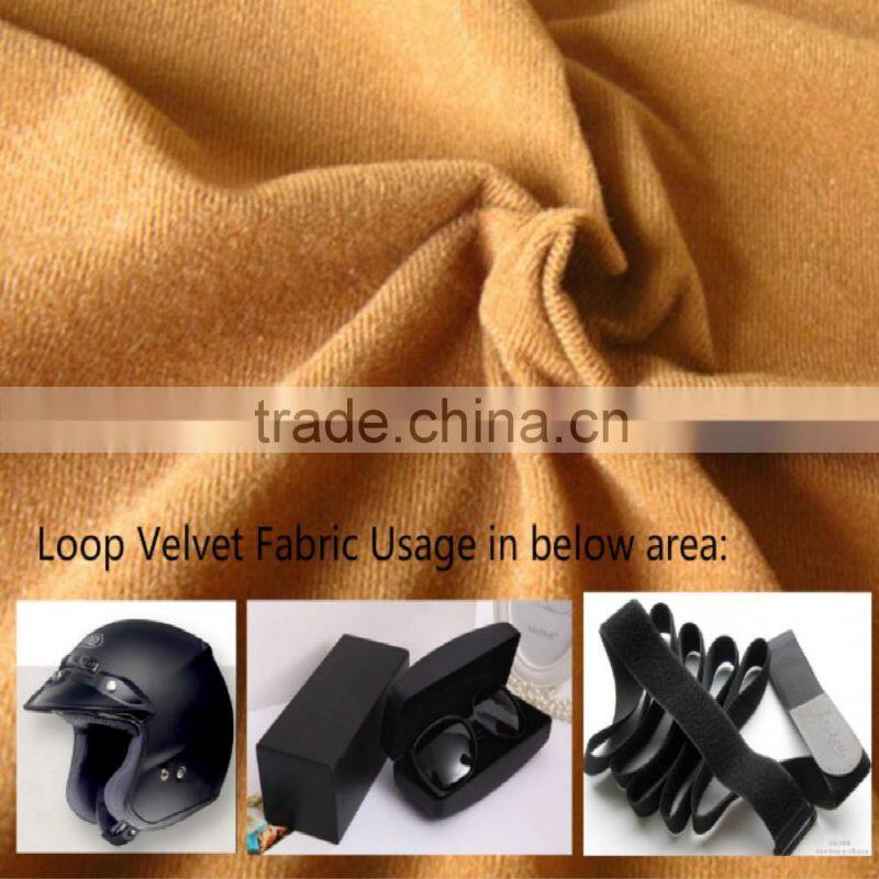 brushed 100% polyester interlining fabric for helmet