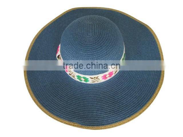 china hot sale ladies fashion straw wholesale straw floppy hats