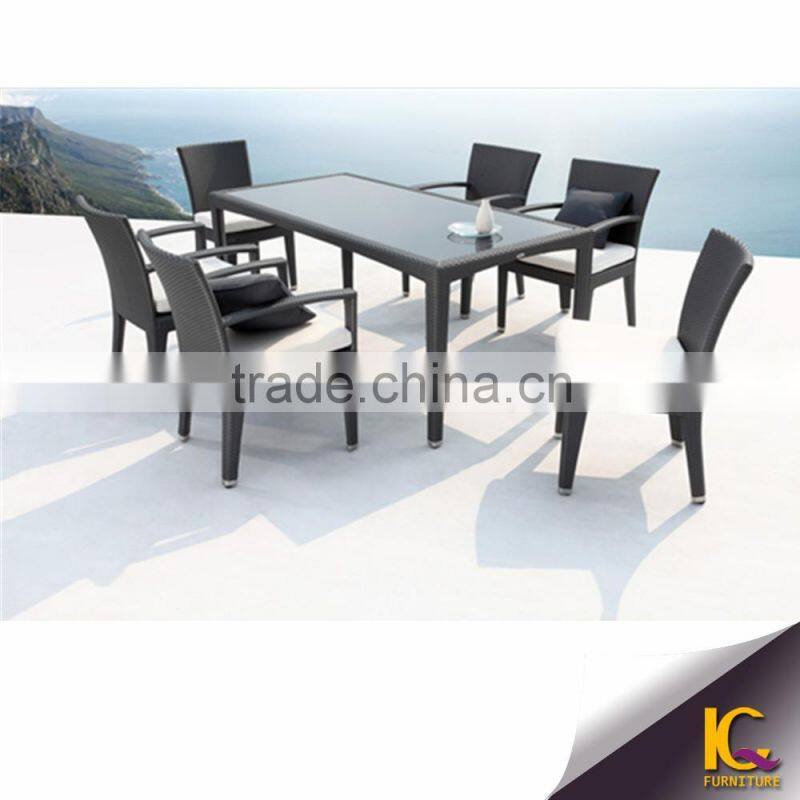 Top Sale outdoor garden set dining set wholesale rattan wicker furniture