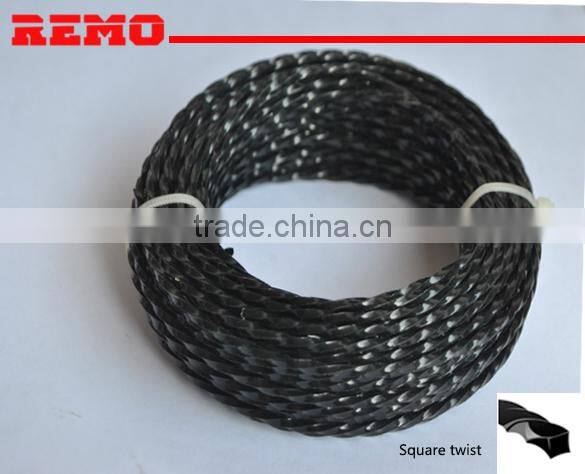 twist square prof line trimmer line PA66 for brush cutter mower grass trimmer