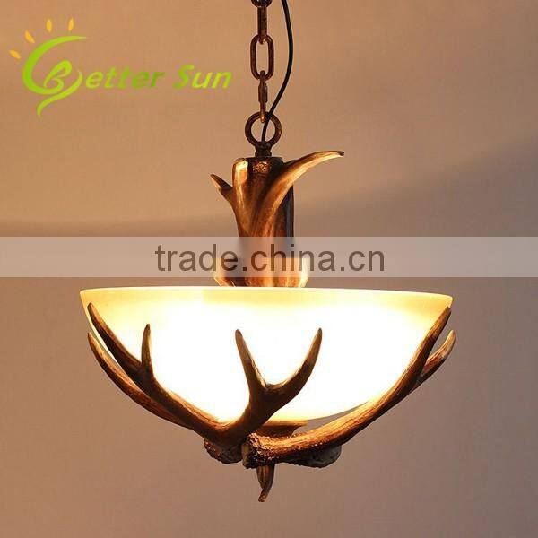 New Modern Deer Antler Chandelier Rustic Ceiling Lamp Made in China