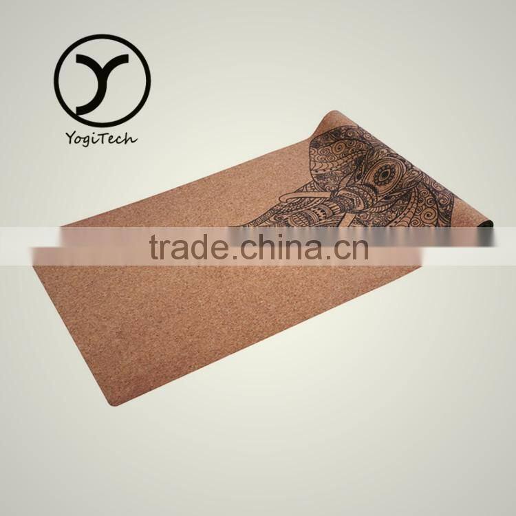 Foldable Eco-Friendly Absorbent Anti-Tear cork yoga mat