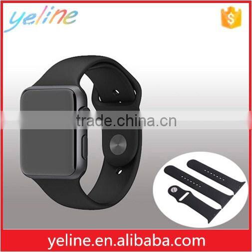 For apple watch,one piece silicon removable integrated watch bands for apple watch