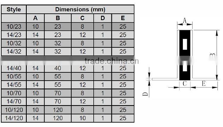 sell black anodized aluminum tile movement joint