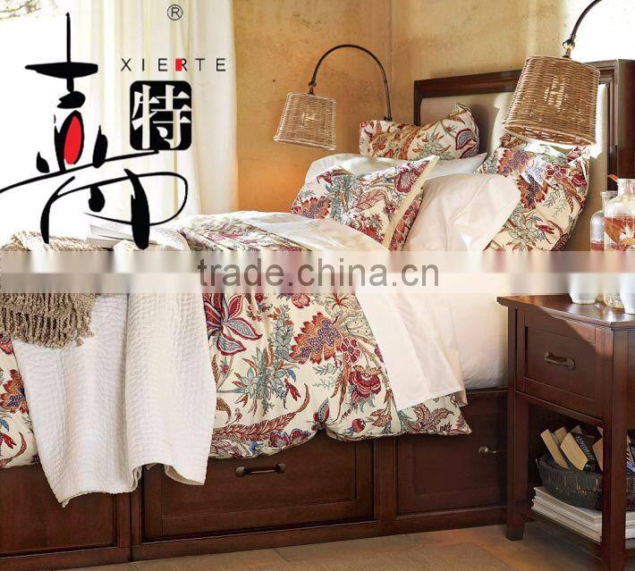 Made in china modern top grade 100% cotton printed bedding set