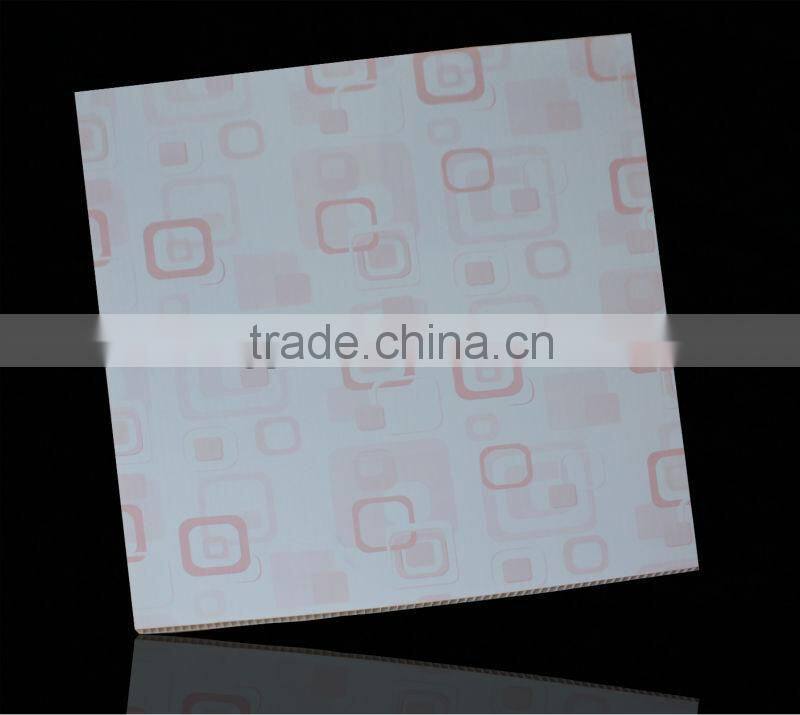 30cm high quality wave panels laminated pvc panel Interior Decorative PVC Ceiling Panel