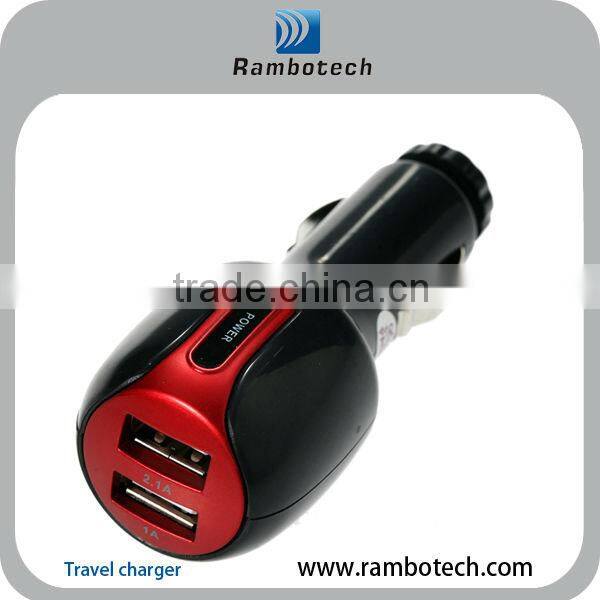 Car charge with usb power port for ipad iphone smartphone wireless charger