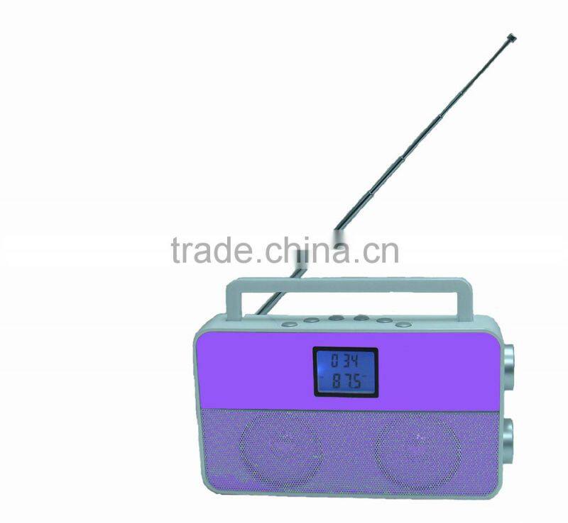 2015 New Exclusive Shining Purple PLL Portable Radio
