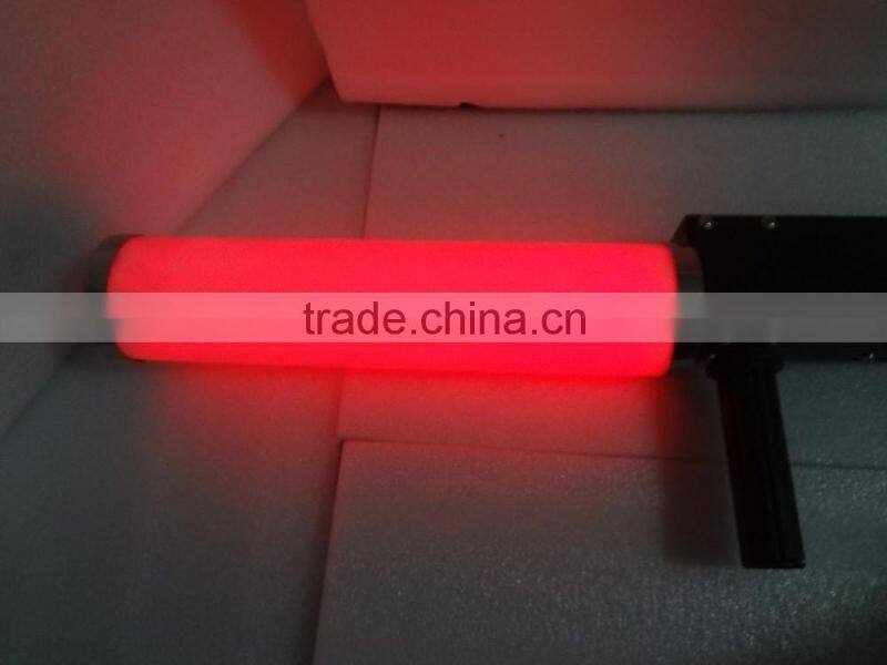 RGB color tube DJ co2 gun rechargeable with 3m high press hose led co2 gun