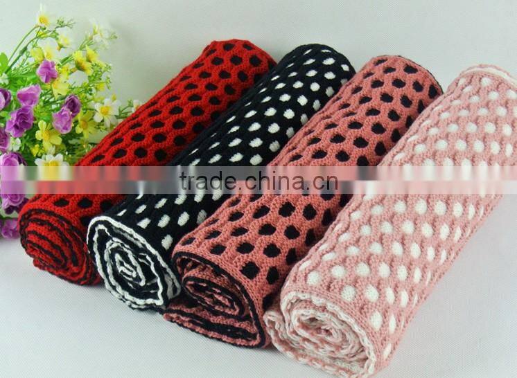 Fashion Assorted Color Gridding Lady Circle Scarf