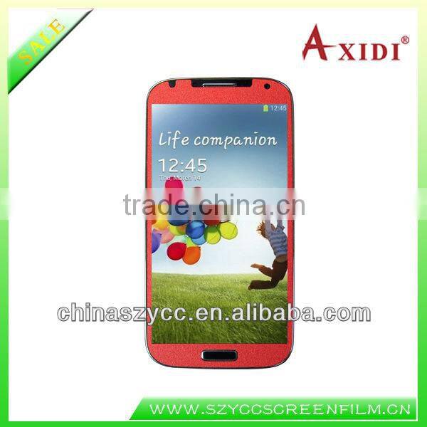 For Samsung S4(I9500) Colourful Good Quality Factory Manufacture Fashion Leather Screen Protector