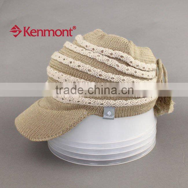 fashion lady's knitted wool cap