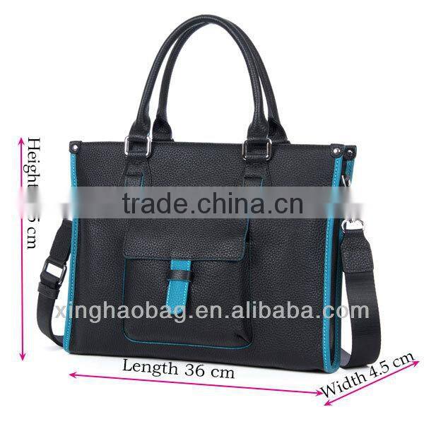 High quality fashion leather bag man brand handbag