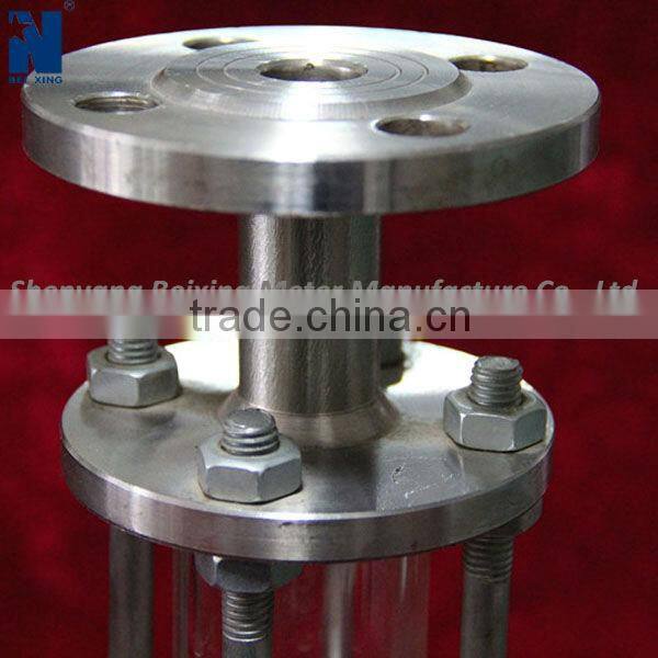 Stainless steel pipe sight glass with flange connection