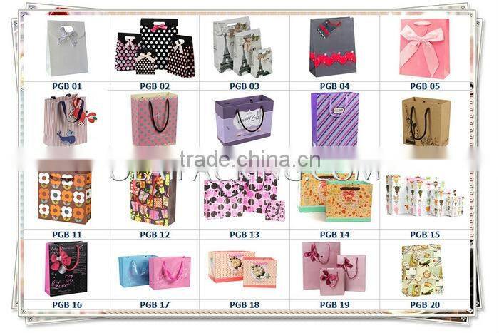 Matt Wholesale Garment Paper Bag with Ribbon