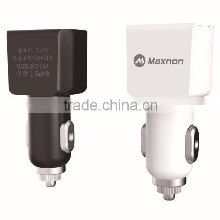 Popular universal 5.5 A 3 port usb car charger for ipad