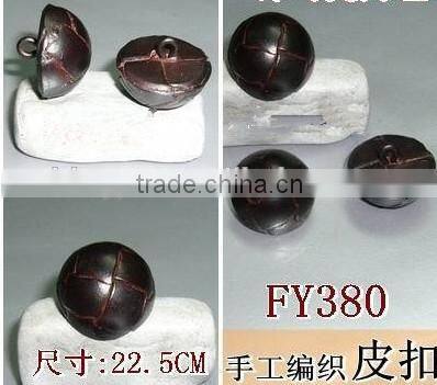 Genuine Leather Shank button