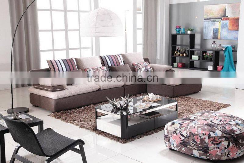 Simple modern home use living room fabric sofa set KW1308