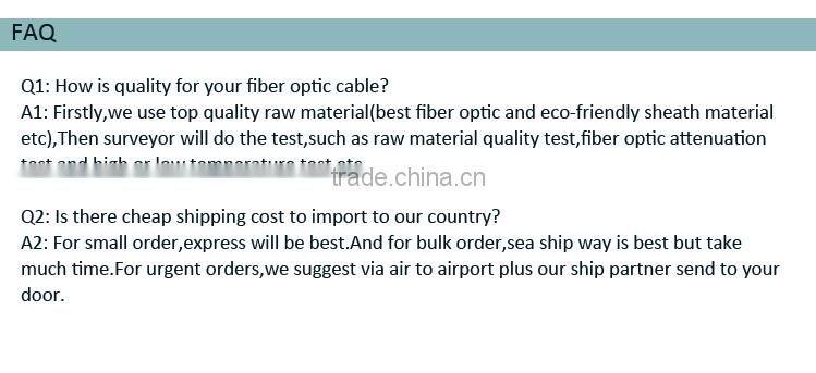 FRP strength member GJXFV drop fiber optic cable