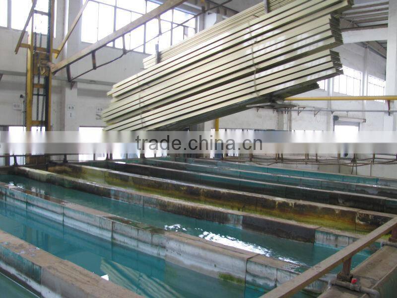Gold anodizing aluminum profile