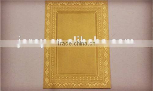 high quality gold foil paper Stickers Embossed