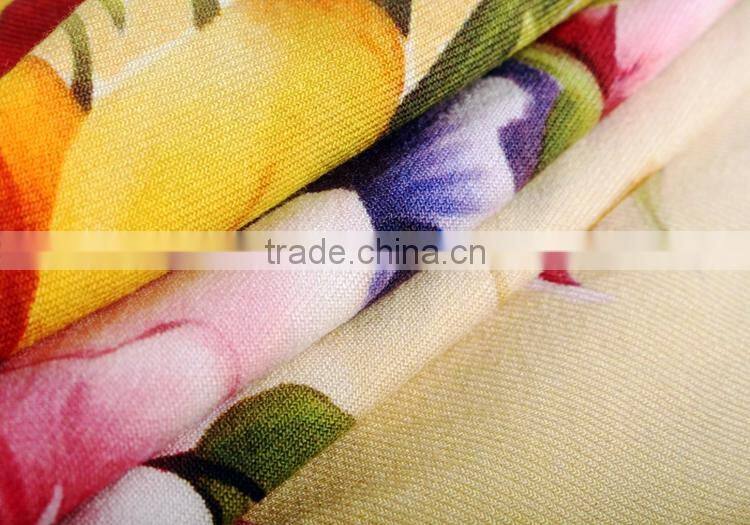 woven twill digital textile 100% viscose printing fabric