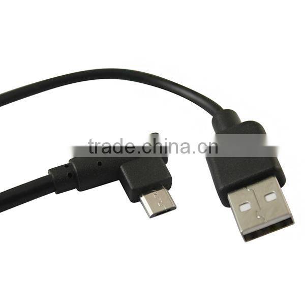 90-Degree micro usb male to female otg adapter