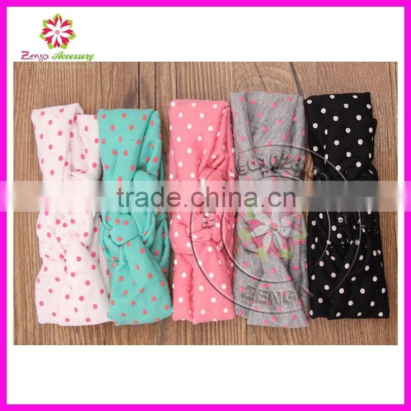 Girls cotton stripe printed headband, cotton hair band