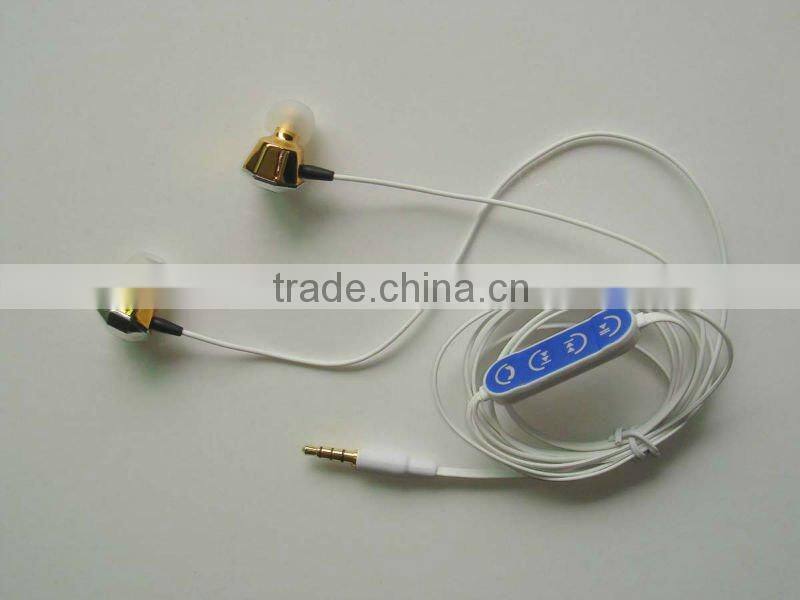 Best big logo design high quality mobile earphone with in-line mic and volume contro for laptop cell phone accessories