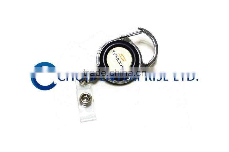 Custom Printing Colored Carabiner Reel, Badge Reel