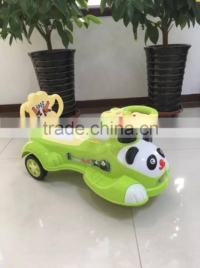 2016 newest children swing car with music/eco-friendly baby swing car with CE