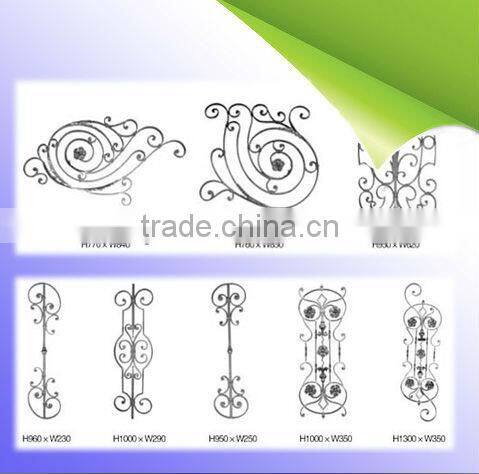 wrought iron fittings, iron baluster