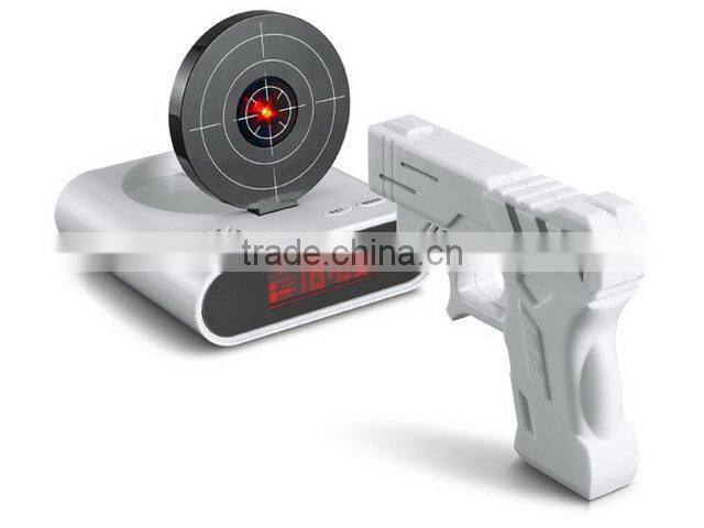 Shooting alarm clock