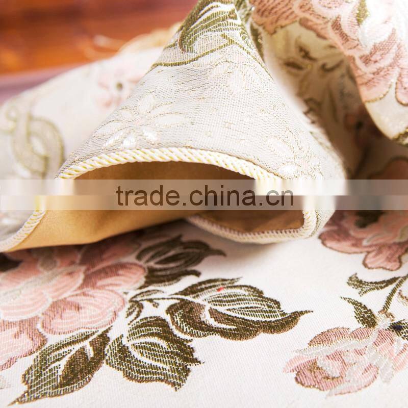 PLUS Big flower embroidery dinning table runner