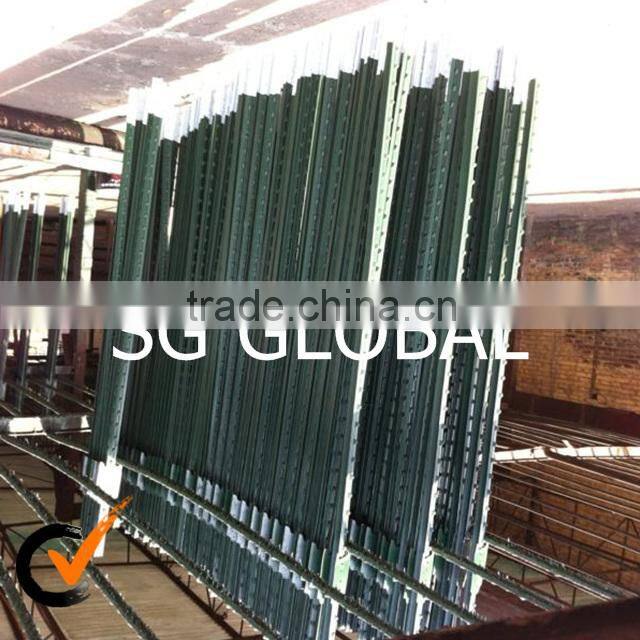 Y type star fence post with holes