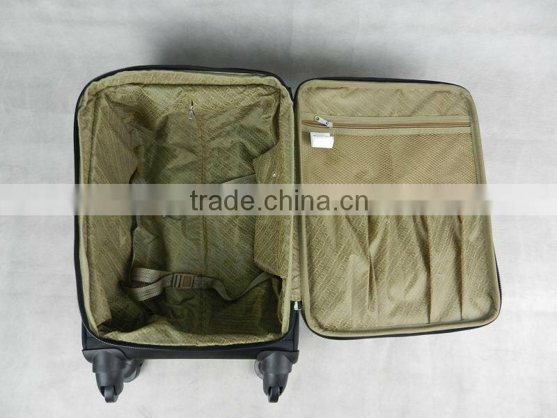 1pc promotional 18''cabin luggage 600D1200D1680D polyester trolley luggage