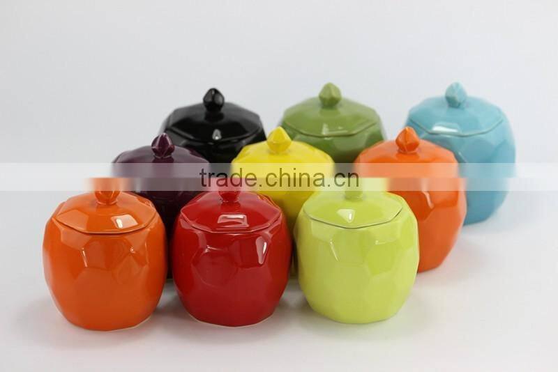 Home Decor Various Scents Ceramic Jar Candle With Lid