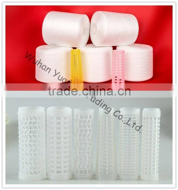 100% Spun Sewing Polyester Fibers/ Plastic Yarns Dyeing Cone Poly Sewing Thread