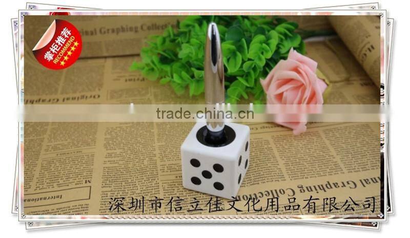 TT-12 Simple table pen with holder , metal desk pen