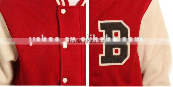 men custom design lettering jacket