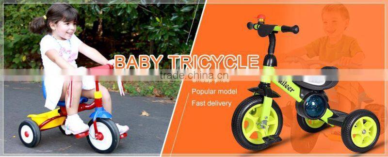 Multi-function cheap baby pedal tricycle / EVA wheel kids tricycle with light